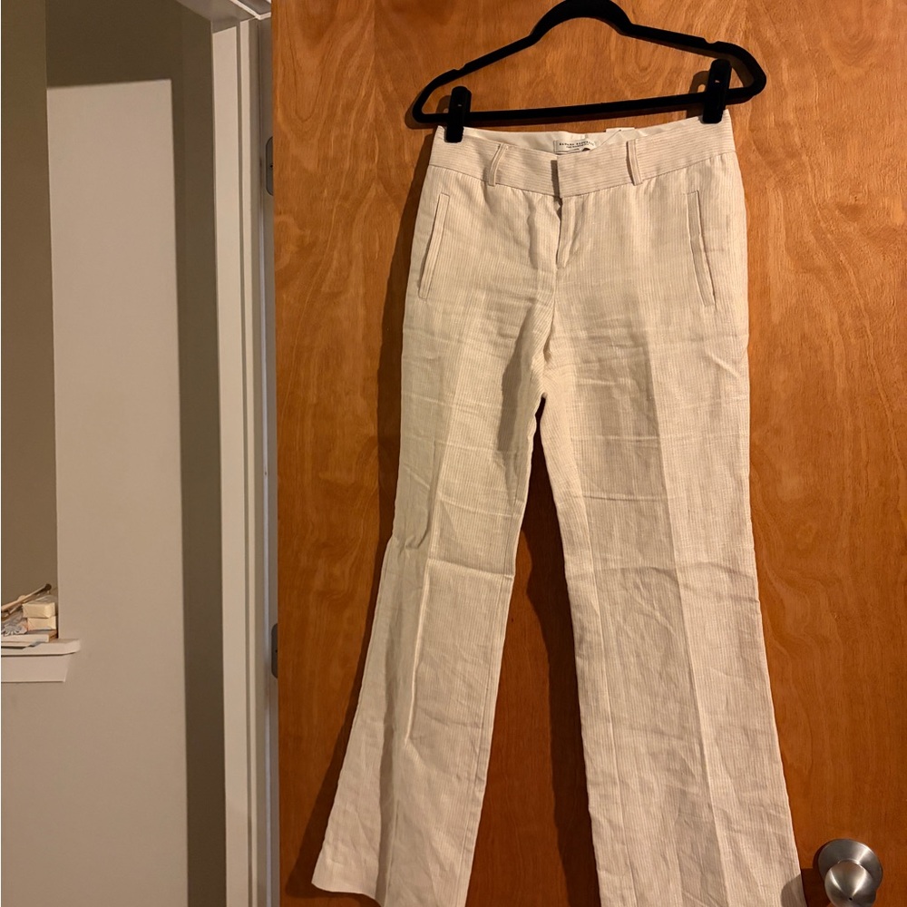 The Martin fit Banana Republic Cream Flare Pants